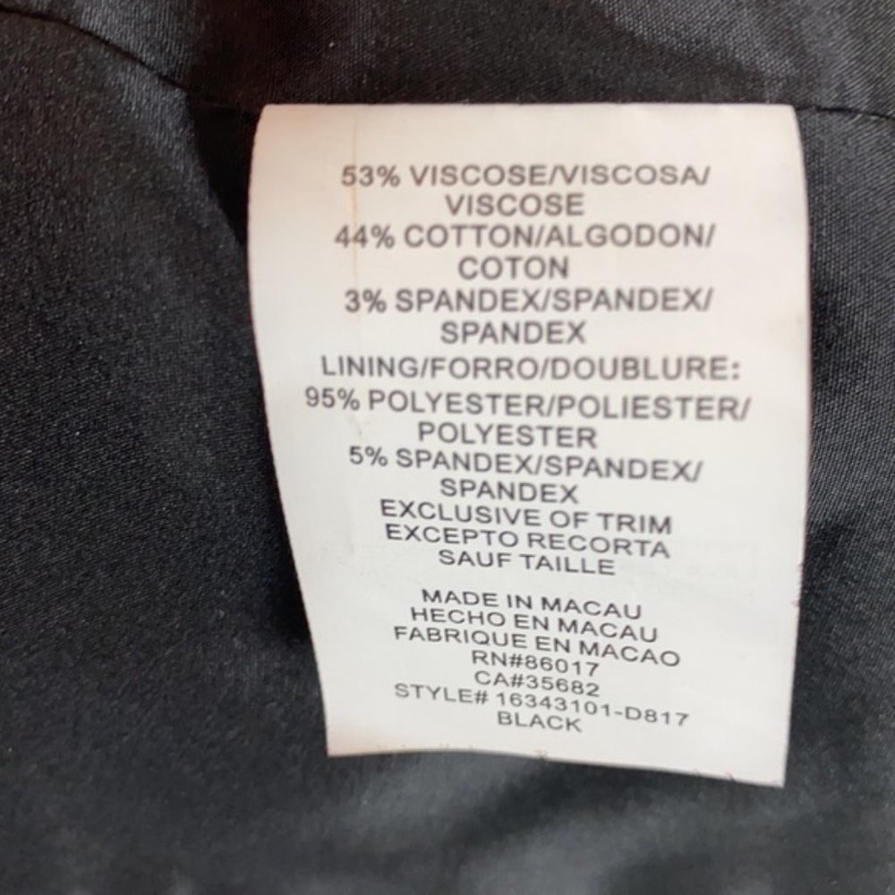 Bebe Collection Black Piping and Corset Suit Sz 10 - Picture 7 of 11